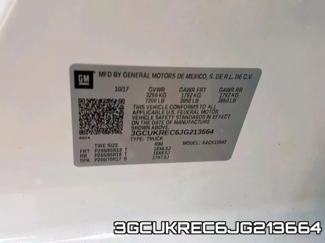 3GCUKREC6JG213664 фото 2