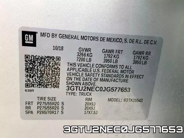 3GTU2NEC0JG577653 фото 2