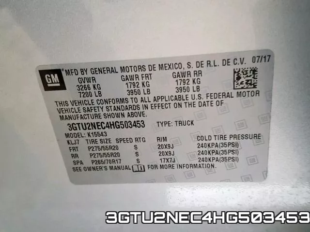 3GTU2NEC4HG503453 фото 2