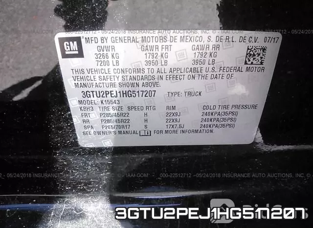 3GTU2PEJ1HG517207 фото 10