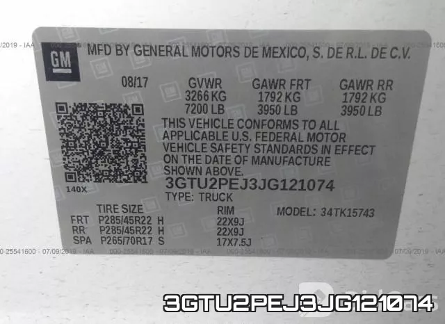 3GTU2PEJ3JG121074 фото 10