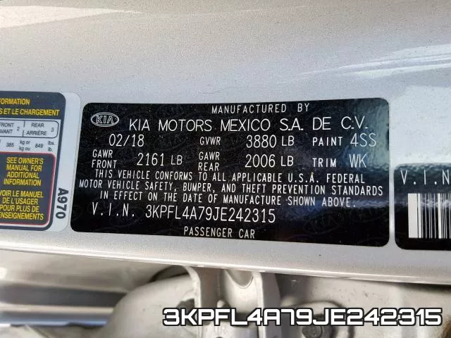 3KPFL4A79JE242315 фото 2