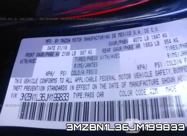 3MZBN1L36JM199833 фото 10