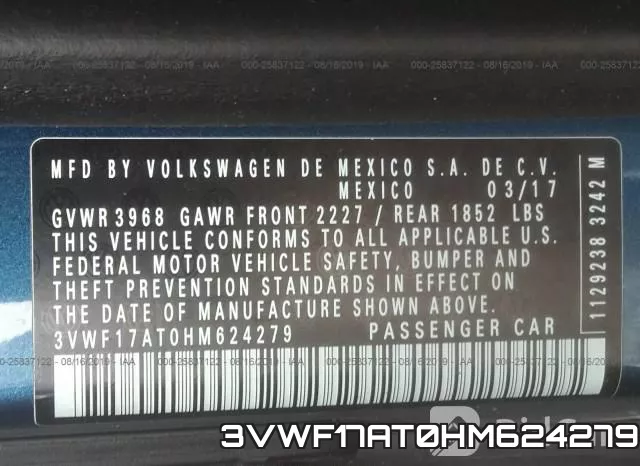 3VWF17AT0HM624279 фото 10