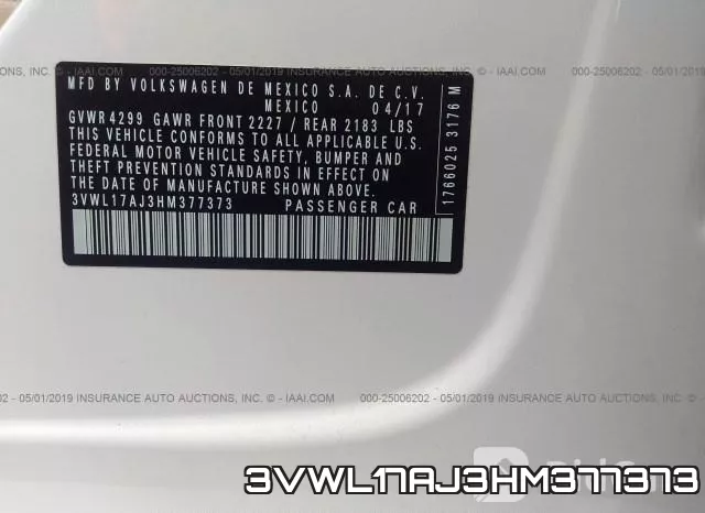 3VWL17AJ3HM377373 фото 10