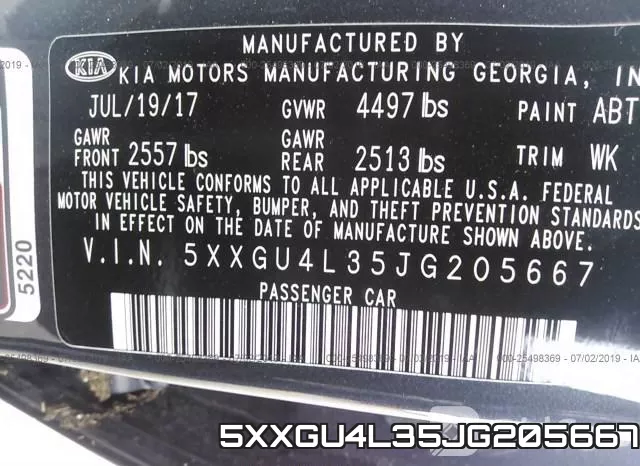 5XXGU4L35JG205667 фото 10