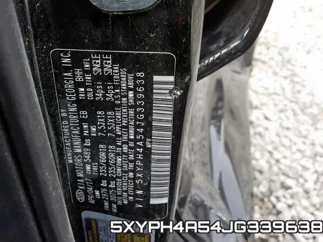 5XYPH4A54JG339638 фото 2