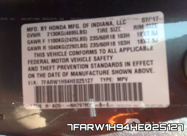 7FARW1H94HE025127 фото 10