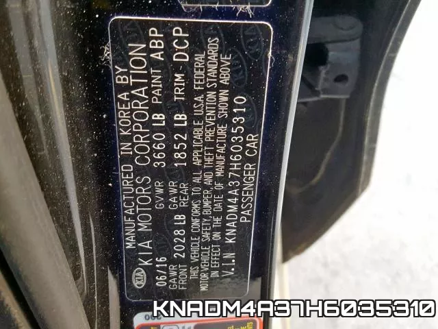 KNADM4A37H6035310 фото 2