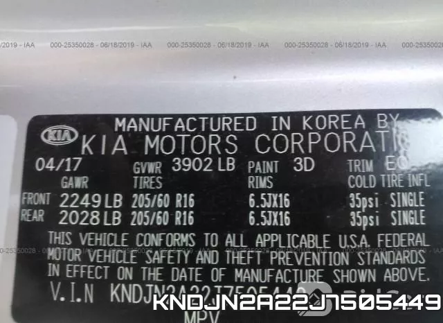 KNDJN2A22J7505449 фото 10