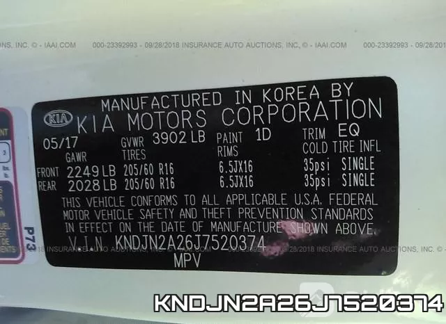 KNDJN2A26J7520374 фото 10