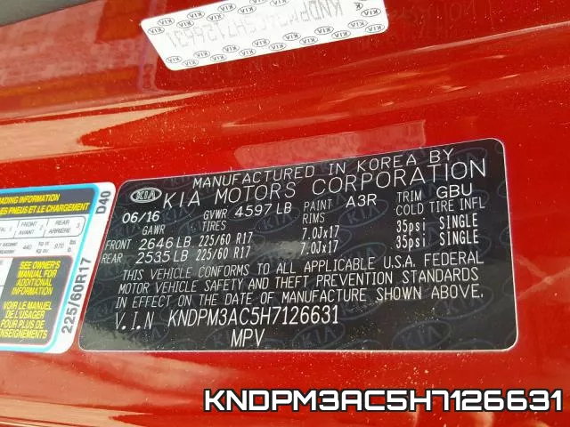 KNDPM3AC5H7126631 фото 2