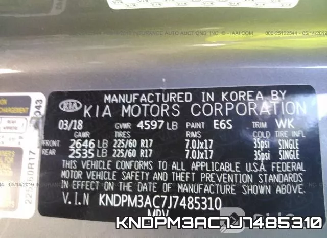 KNDPM3AC7J7485310 фото 10