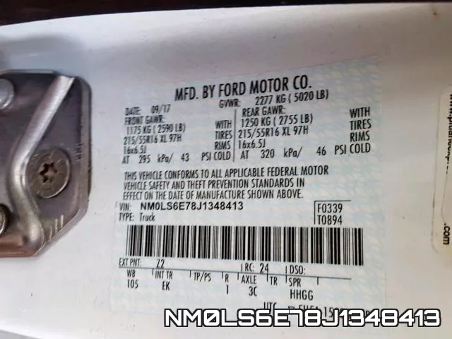 NM0LS6E78J1348413 фото 2
