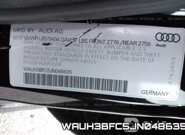 WAUH3BFC5JN048635 фото 10