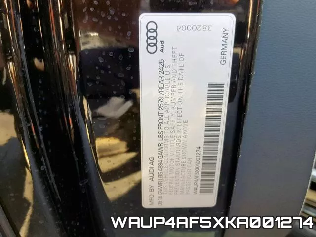 WAUP4AF5XKA001274 фото 2