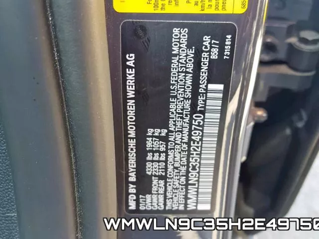 WMWLN9C35H2E49750 фото 2