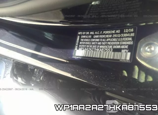 WP1AA2A27HKA87553 фото 10