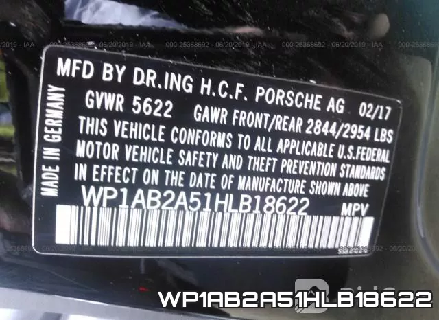 WP1AB2A51HLB18622 фото 10