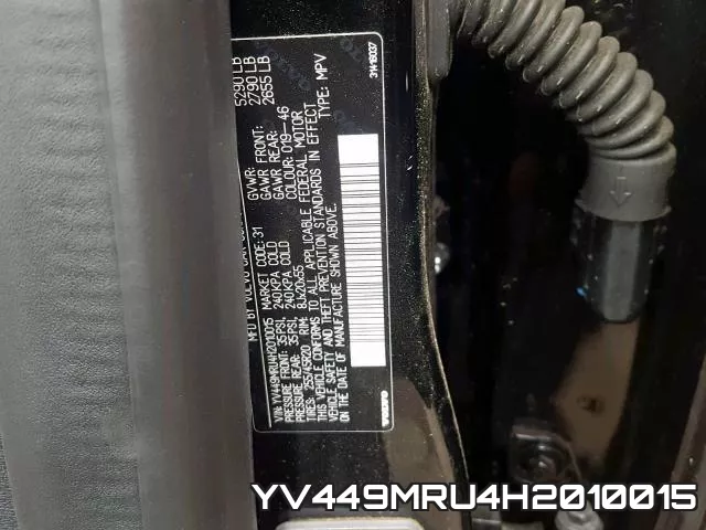 YV449MRU4H2010015 фото 2