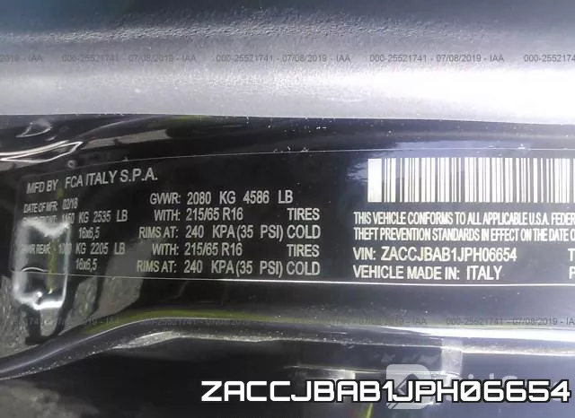ZACCJBAB1JPH06654 фото 10