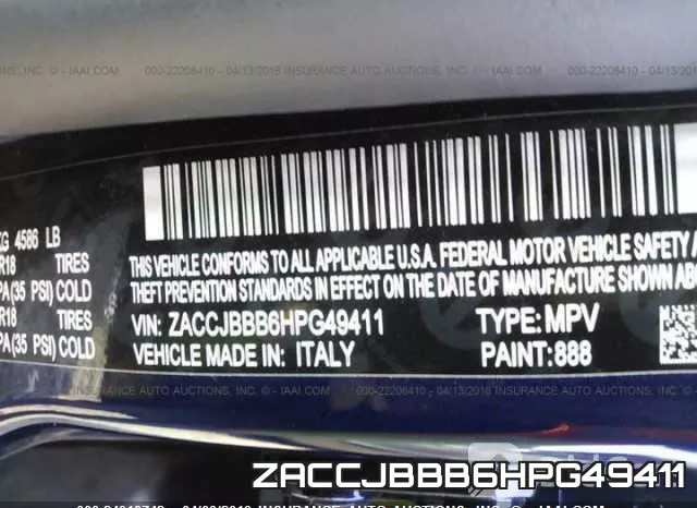 ZACCJBBB6HPG49411 фото 9