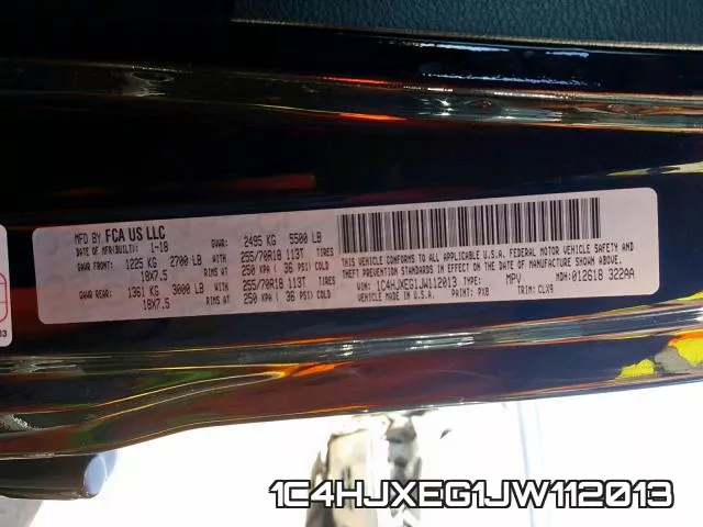1C4HJXEG1JW112013 фото 2