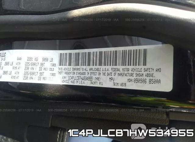 1C4PJLCB7HW534955 фото 10