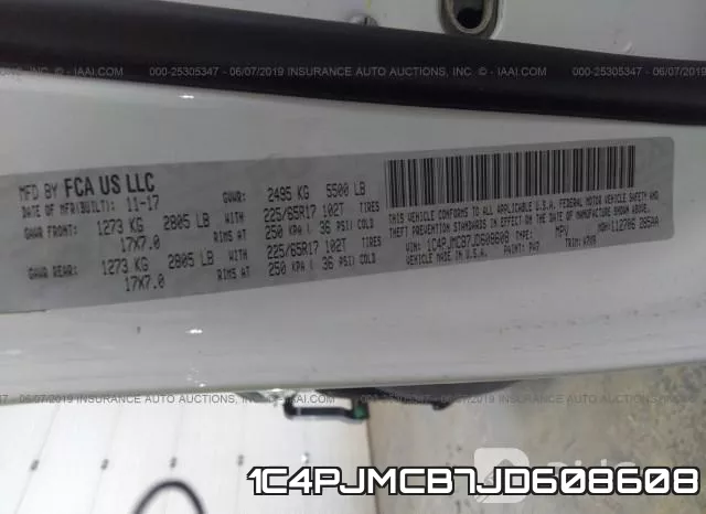 1C4PJMCB7JD608608 фото 10