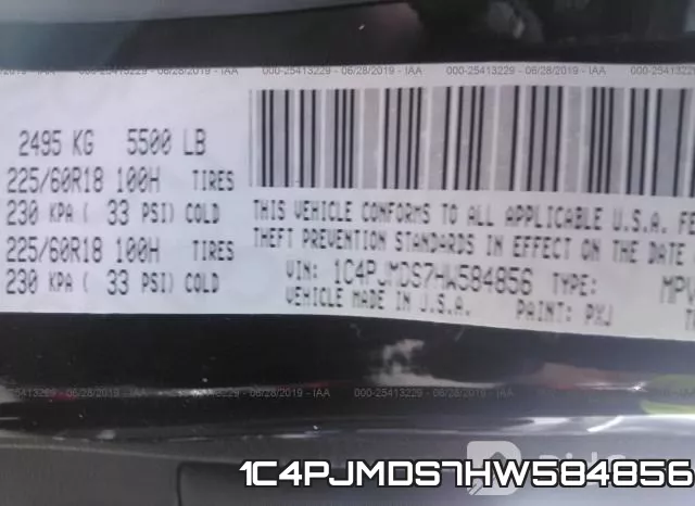 1C4PJMDS7HW584856 фото 10