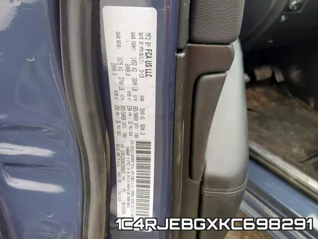 1C4RJEBGXKC698291 фото 2