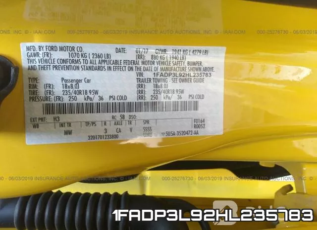 1FADP3L92HL235783 фото 10
