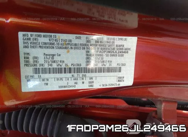 1FADP3M26JL249466 фото 10