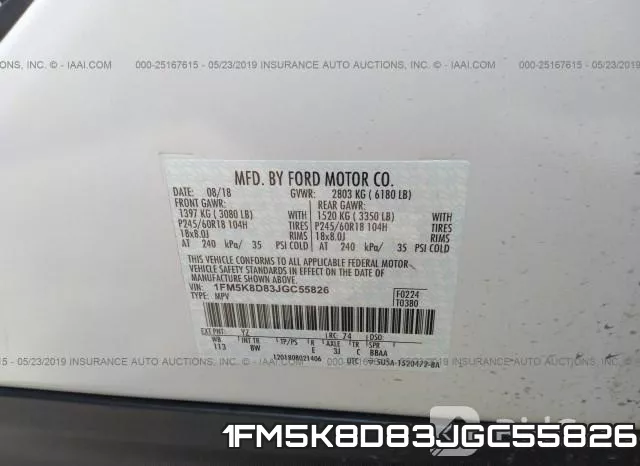 1FM5K8D83JGC55826 фото 10
