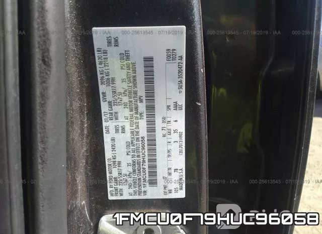 1FMCU0F79HUC96058 фото 10