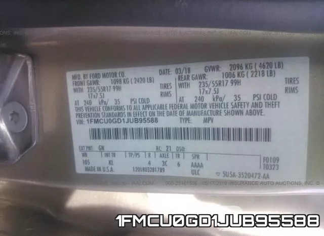 1FMCU0GD1JUB95588 фото 9
