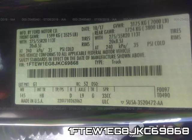 1FTEW1EG8JKC69868 фото 10