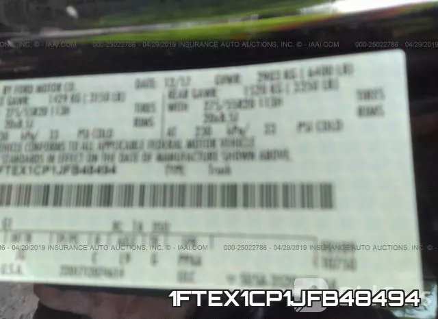 1FTEX1CP1JFB48494 фото 10