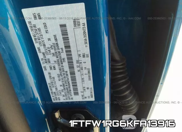 1FTFW1RG6KFA13916 фото 10