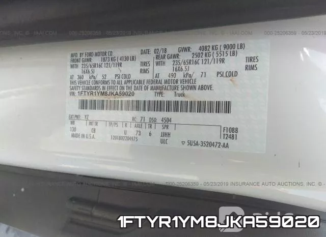 1FTYR1YM8JKA59020 фото 10
