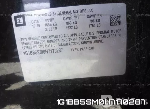 1G1BB5SM0H7170287 фото 10