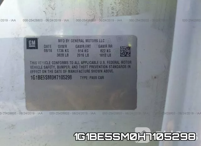 1G1BE5SM0H7105298 фото 10