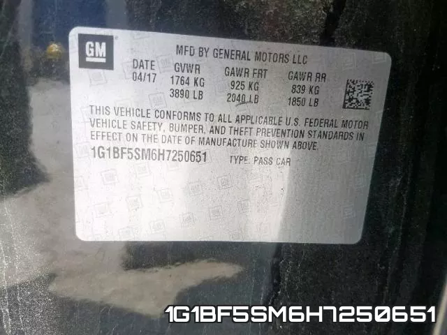 1G1BF5SM6H7250651 фото 2