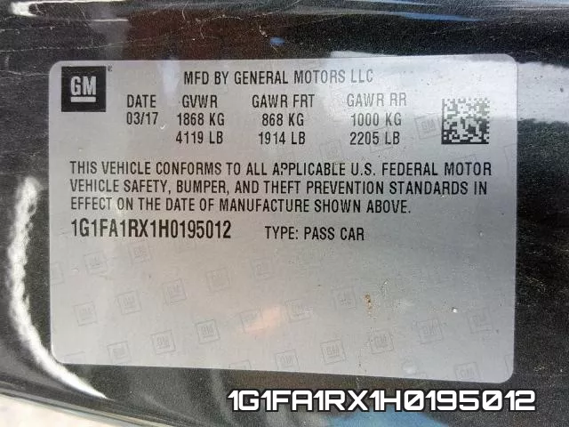 1G1FA1RX1H0195012 фото 2