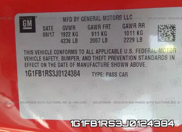 1G1FB1RS3J0124384 фото 10