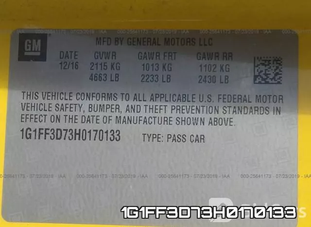1G1FF3D73H0170133 фото 10