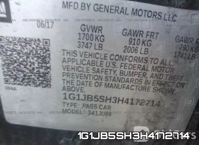 1G1JB5SH3H4172714 фото 10