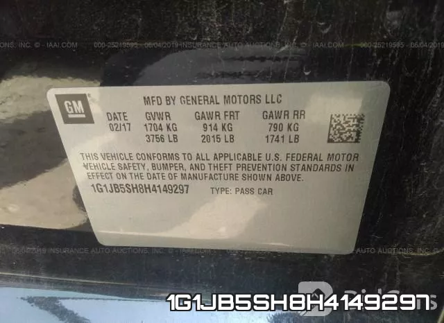 1G1JB5SH8H4149297 фото 10