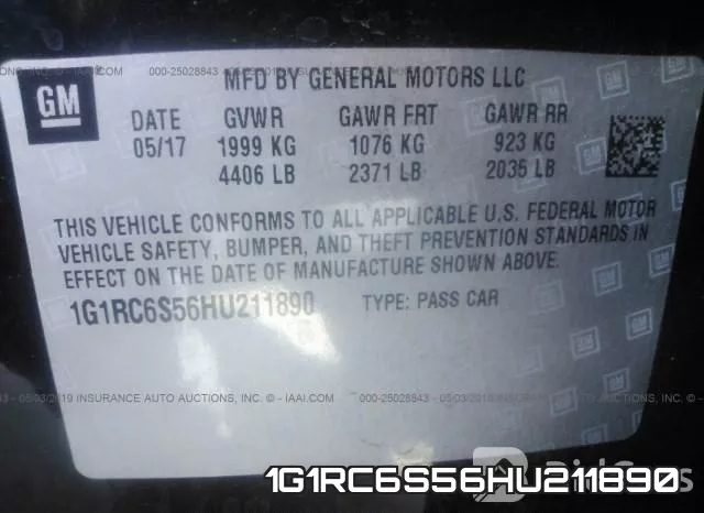 1G1RC6S56HU211890 фото 10