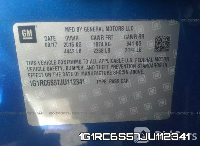 1G1RC6S57JU112341 фото 10